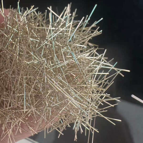 Copper plated fiber